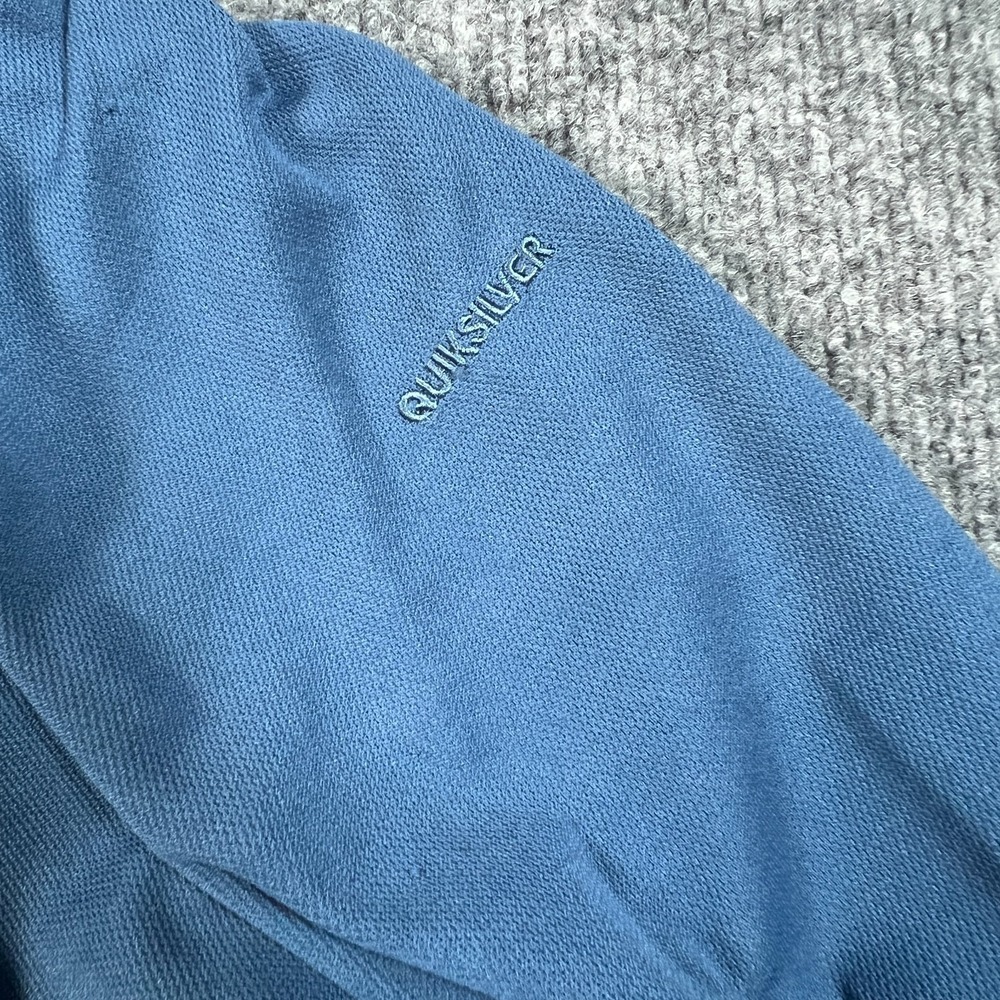 Quiksilver Waterman Sweatshirt Mens Large Blue Mock Neck Quarter Zip Athleisure - Picture 4 of 10